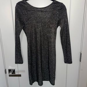 H&M Silver and Black Sparkle Dress